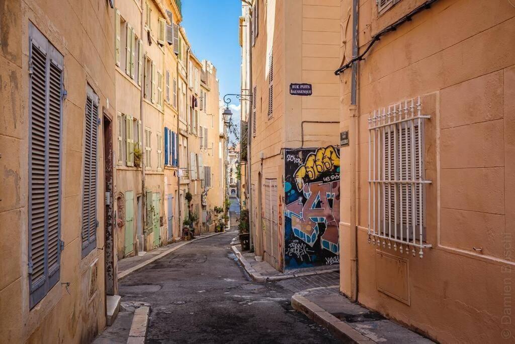 Appartement 5*, Climatise, Avec Terrasse Au Quartier Le Panier Marseille Exterior photo