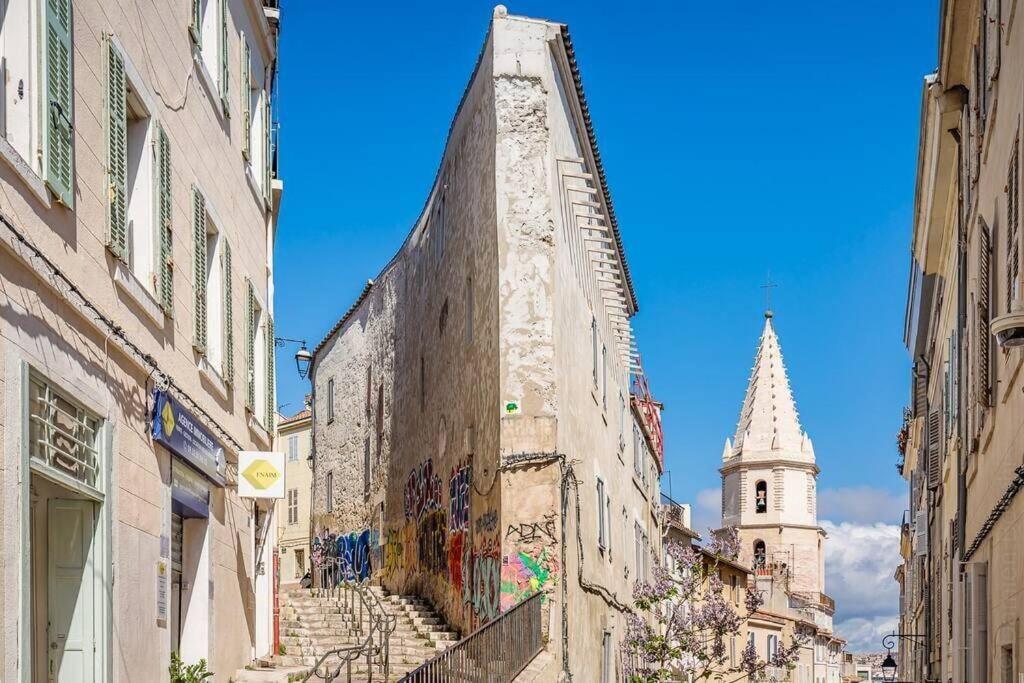 Appartement 5*, Climatise, Avec Terrasse Au Quartier Le Panier Marseille Exterior photo